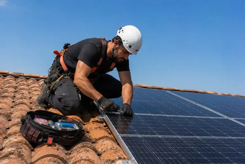 Maintenance et monitoring de panneaux solaires à Parnans